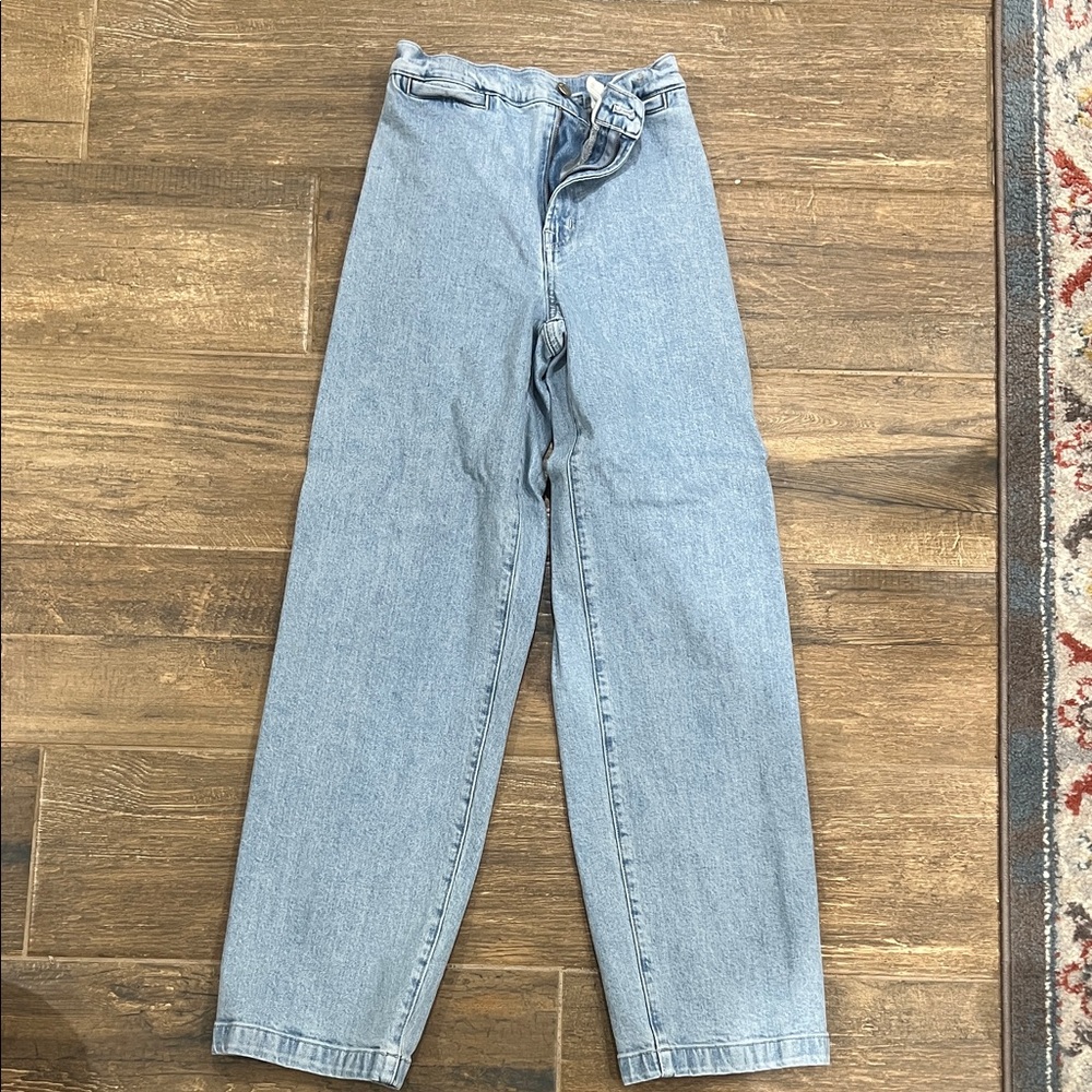 Madewell Light Blue Emmett Wide-Leg Jeans